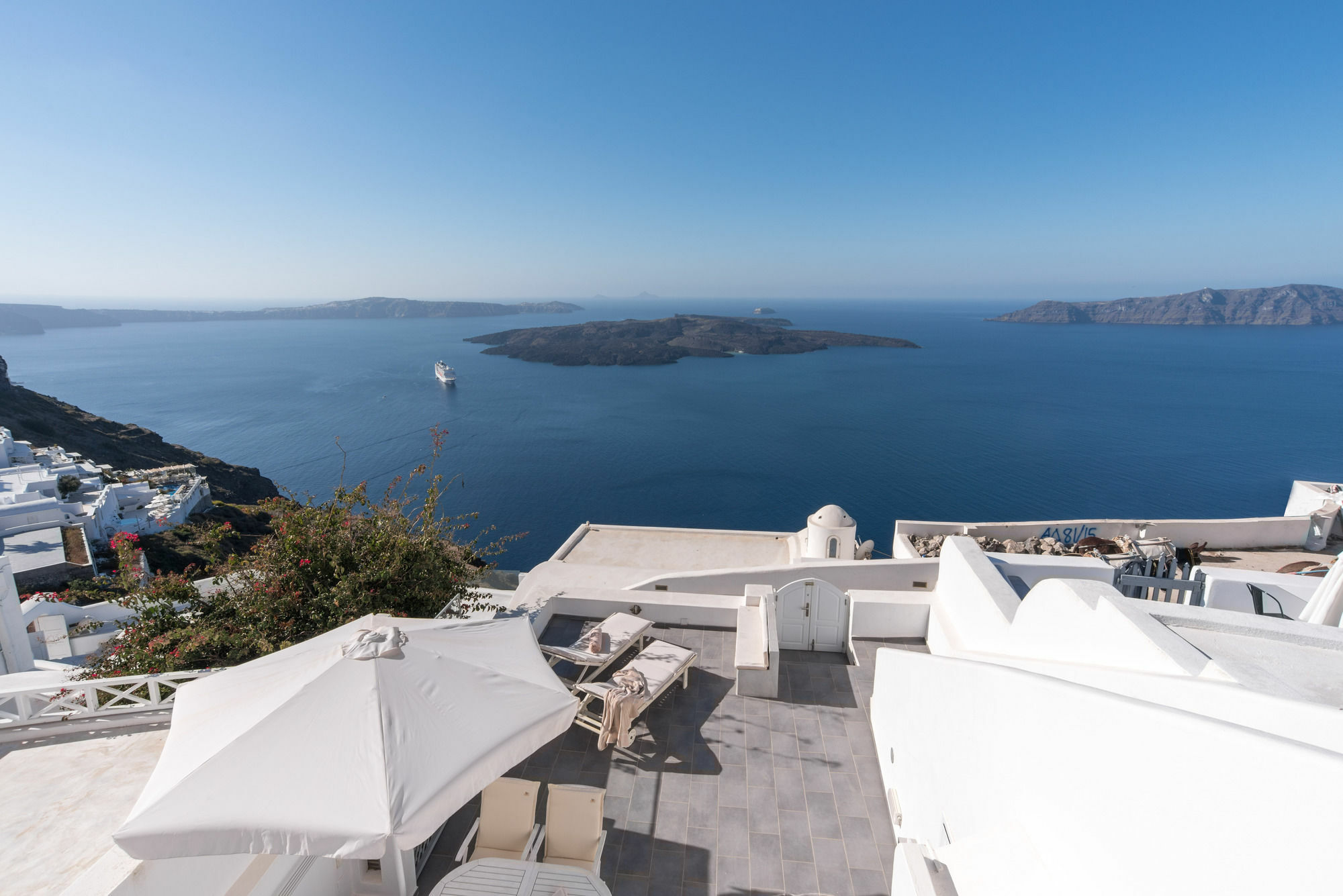 Karpimo Horizon - Caldera View With Private Hot Tub Villa Firostefani Exterior photo